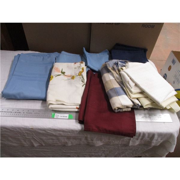 Table cloths, linens, misc