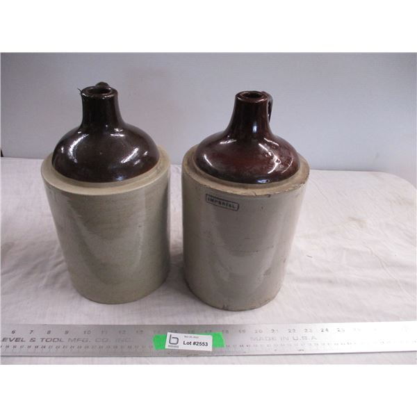 2X THE BID PRICE - Stoneware jugs