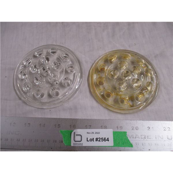 Clear + yellow frogs