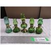 Image 1 : (5) Mini green lamps