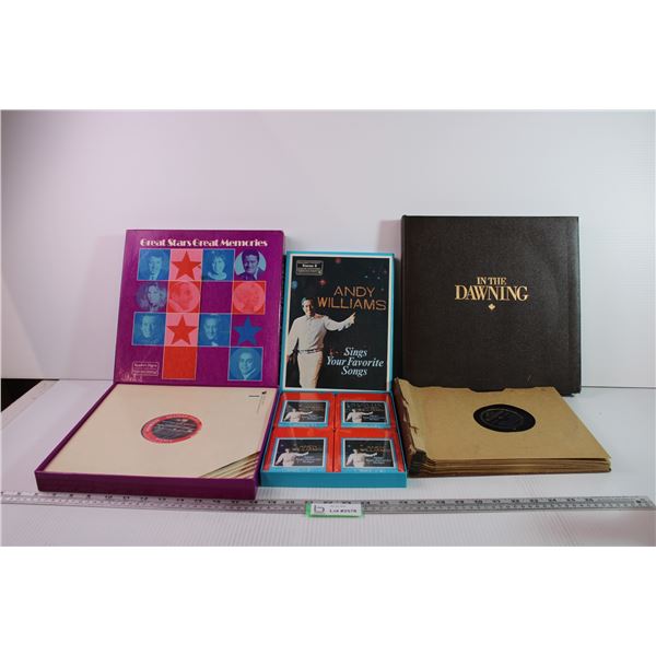 (3) Record Collections + 8-Track Collection (NIB)