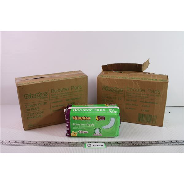 (2) Boxes of Dimples Baby Diaper Pads