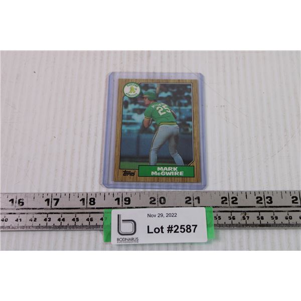 Mark McGwire Rookie Card (Reprint)