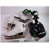 Image 1 : Size 6 Figure Skates, size 11 boys gloves,Sh/elbow pads and visor