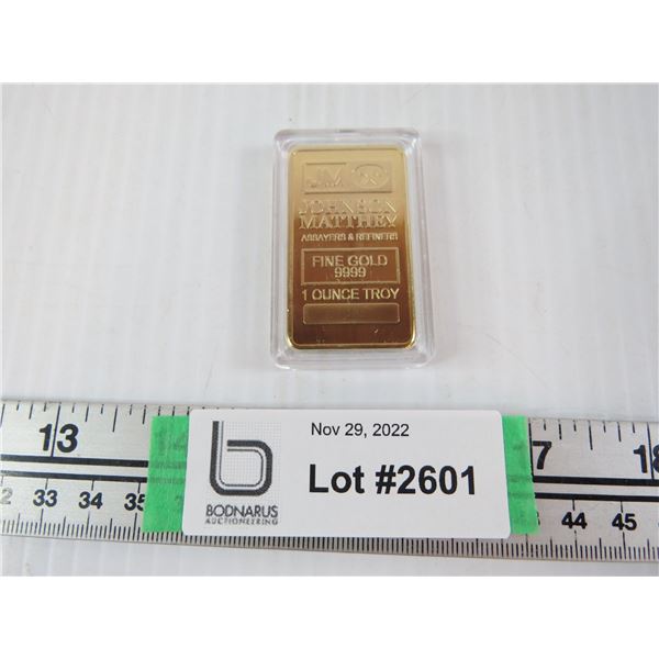 Sample Bar - sold as novelty (magnetic, weighs 31.5g) - cannot guarantee authenticity