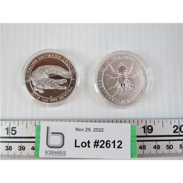 2X THE BID PRICE - Novelty Sample Coin - Australia Dollar (non-magnetic - weigh 24.7g + 24.9g) - can