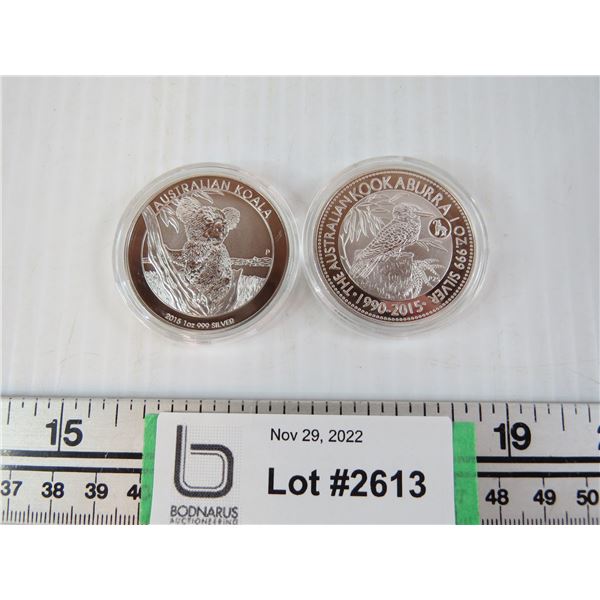 2X THE BID PRICE - Novelty Sample Coin - Australia Dollar (non-magnetic - weigh 24.7g + 25.1g) - can
