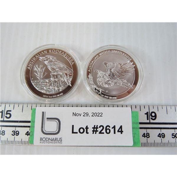 2X THE BID PRICE - Novelty Sample Coin - Australia Dollar (non-magnetic - weigh 24.7g + 25.2g) - can