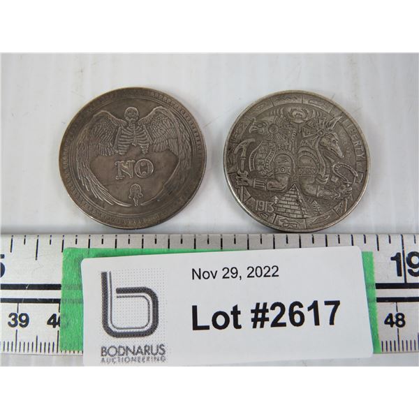 2 Illuminati Coins Yes Or No Heads Or Tails Novelty Coins 2 Illuminati Coins Yes Or No Heads Or Tails Novelty Coins