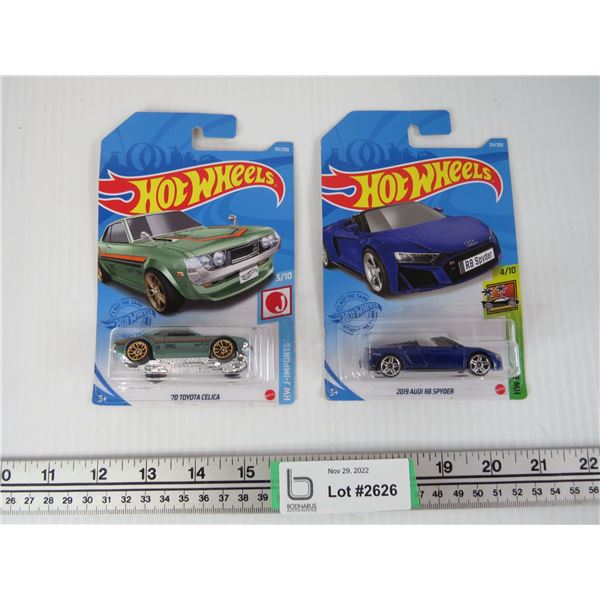 2019 Audi R8 Spyder + '70 Toyota Celica hotwheels