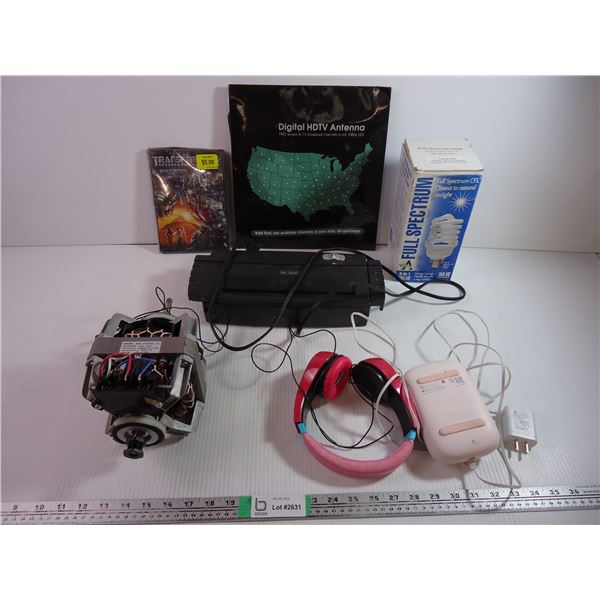 Dryer motor,55W bulb,Paper Shredder,Antenna headphones,baby items