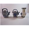 Image 2 : (2) Teapots and (1) Vase made in China