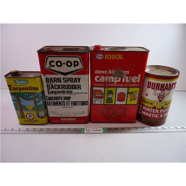 (4) Assorted Tins