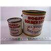 Image 1 : (2) Roger’s Golden Syrup Tins (20 lbs. And 5 lbs.)