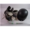 Image 1 : Bauer Skates SZ 4 and Motorcycle Helmet