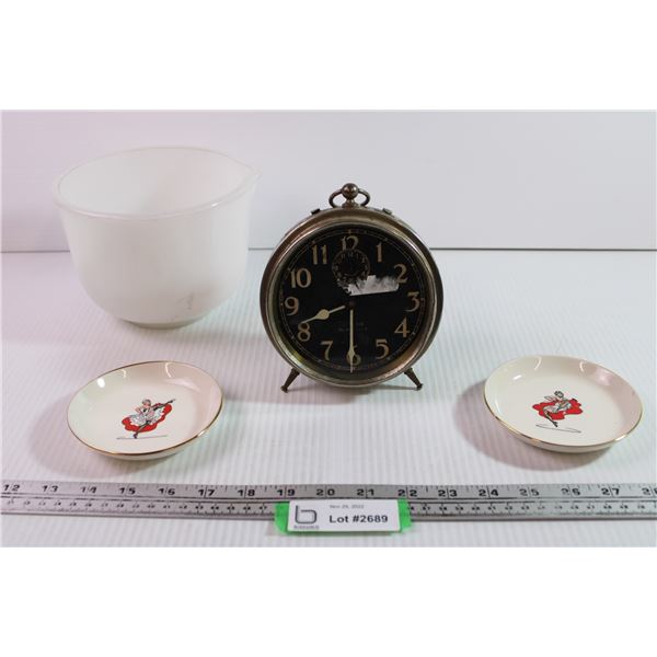 Vintage Clock + Misc