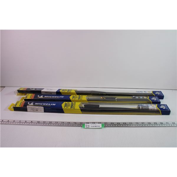(3) Sets of Assorted Michelin Windshield Wipers (Warehouse Return)