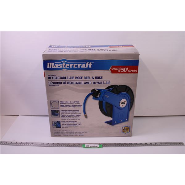 Mastercraft Retractable Air Hose Reel & Hose