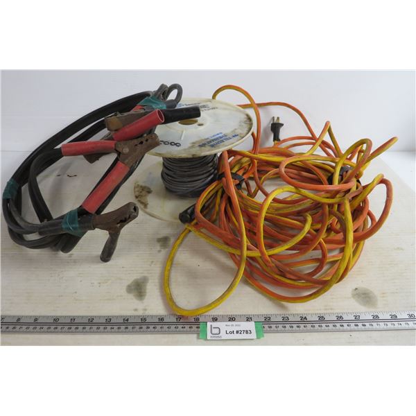 Extension Cord - Booster Cables - Partial Roll of Wire