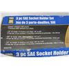 Image 3 : Power Fist 3 Piece Socket Holders Set
