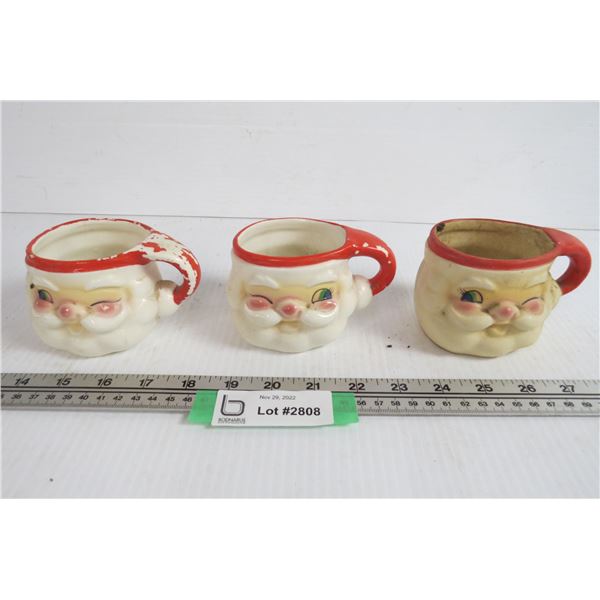 Vintage Santa Mugs 1960 Japan