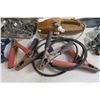 Image 2 : Booster Cable Clamps Box of Holders - Burndy Connectors - (12) Small Dust Pans - Ice Fishing Rod - M