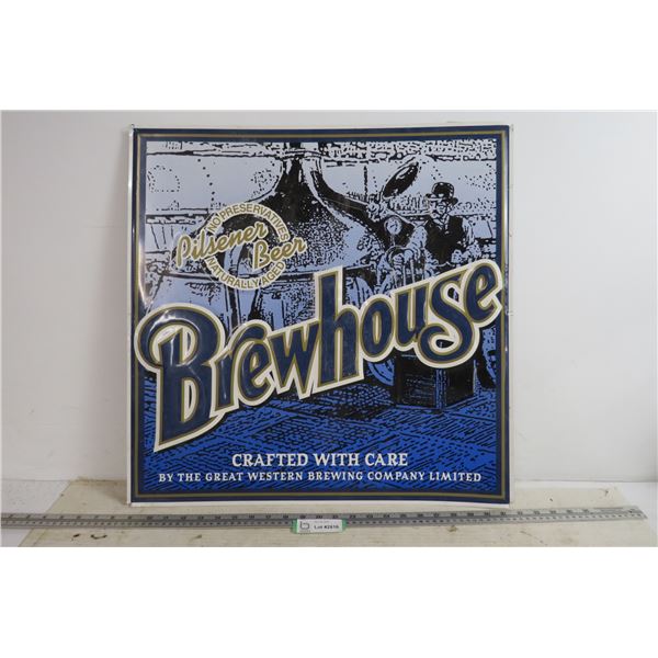 Brew House Sign 23 1/2" x 23 1/2"