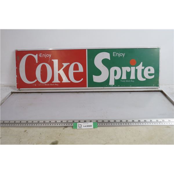 Coke & Sprite Sign - Bodnarus Auctioneering