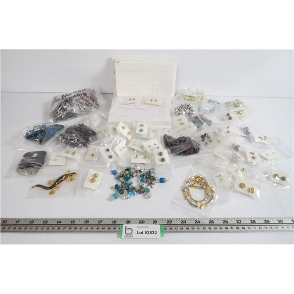 Costume Jewelry - Sm Framed Canvas used as Earring Holders