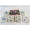 Image 2 : (6) Snowflake Coasters - Christmas Items