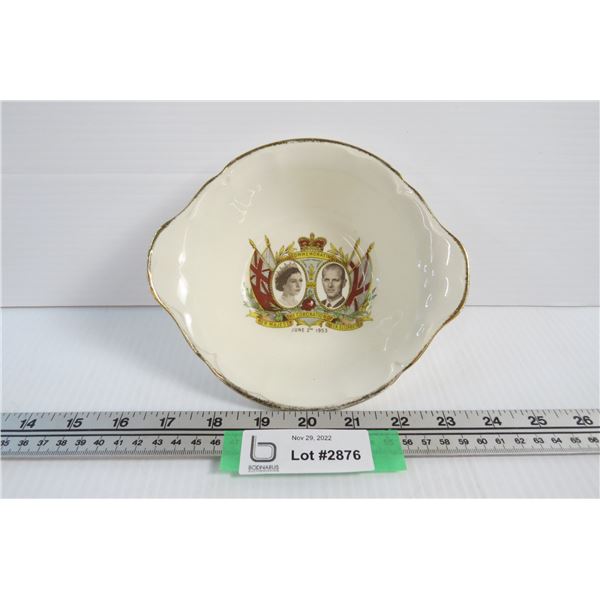 1954 Commemorative Dish Coronation of Queen Elizabeth
