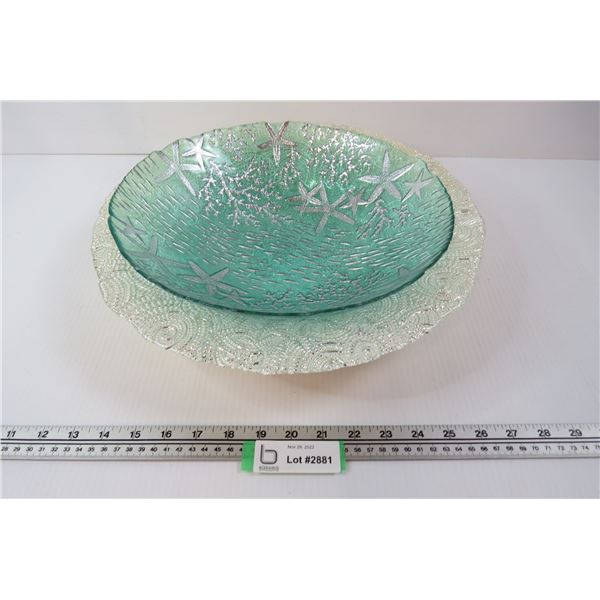 (2) Decorative Bowls (12 3/4" - 15")