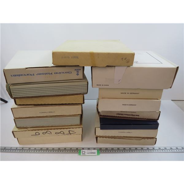 (15) Bradford Exchange Plates (w/boxes) Flowers Garden / People