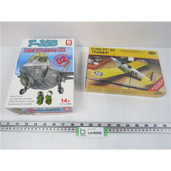 Ryan PT Trainer (unopened) - F35B Lightening II (opened - unused)