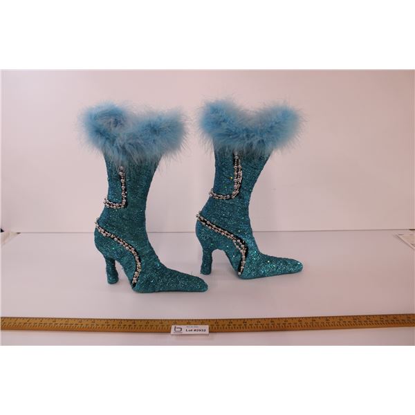 Decorative High Heel Boots