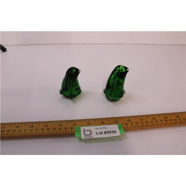 Green glass penguins