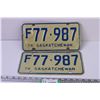 Image 1 : Pair of 1976 Saskatchewan Licence Plates