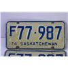 Image 2 : Pair of 1976 Saskatchewan Licence Plates