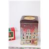 Image 4 : Candle Tin and (2) Christmas Ornaments