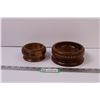 Image 1 : (2) Inlaid Wooden Bowls
