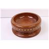 Image 3 : (2) Inlaid Wooden Bowls