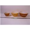 Image 1 : Set of 3 Harvest Gold Pyrex Bowls