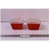 Image 1 : (2) Pyrex Refrigerator Dishes w/ Lids (Some Chips on 1 Lid)