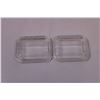 Image 4 : (2) Pyrex Refrigerator Dishes w/ Lids (Some Chips on 1 Lid)