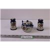 Image 1 : Sugar Bowl w/ matching Salt & Pepper Shakers