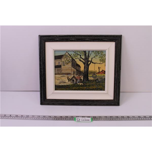 Framed Painting - H. Hargrove