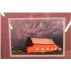 Image 2 : Stormy Barn framed picture - covered over writing on back