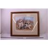 Image 1 : *Framed print “Great Beginnings” (24x27) Dogs with Duck