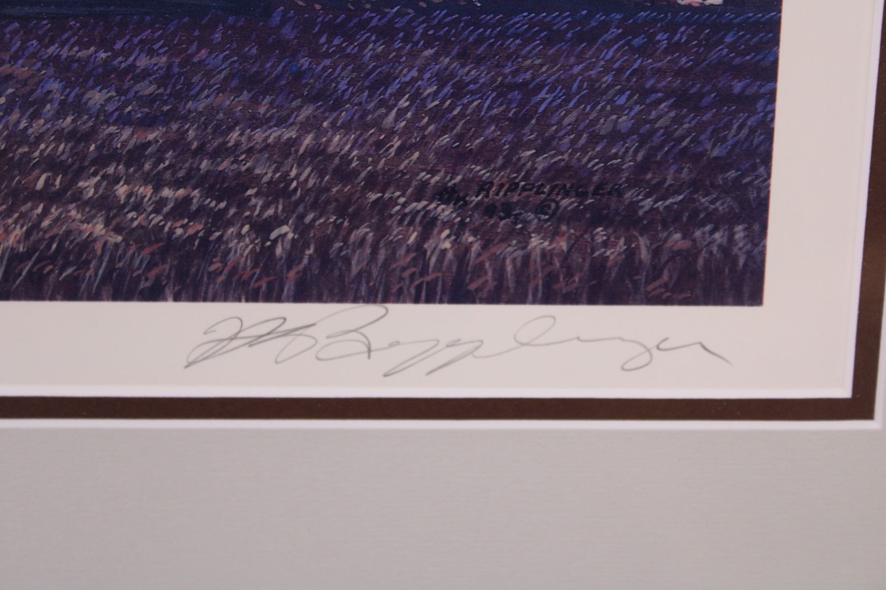 Henry Ripplinger Framed Henry Ripplinger Print #/450 - “Prairie Sunset” (23.5x19) Grain ...