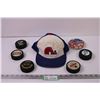 Image 1 : Quebec NHL Hat + Memorial Cup/WHL pucks + Lanny McDonald Plate